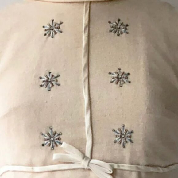 True Vintage ❣️ 1950's Cream Wool Dress with Belt - Picture 5 of 6